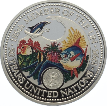 Palau, Republik 5 $ 1995 - United Nations 50th Anniversary